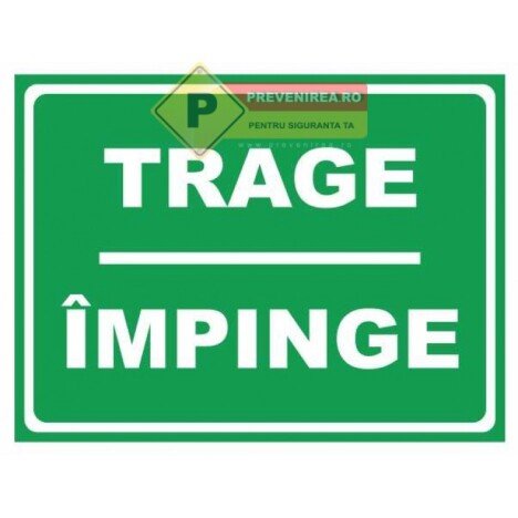 Indicator verde usa trage si impinge